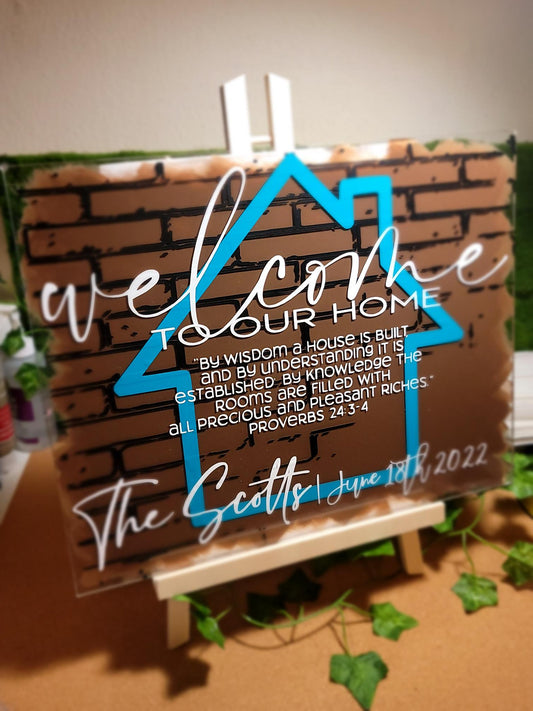 acrylic event sign